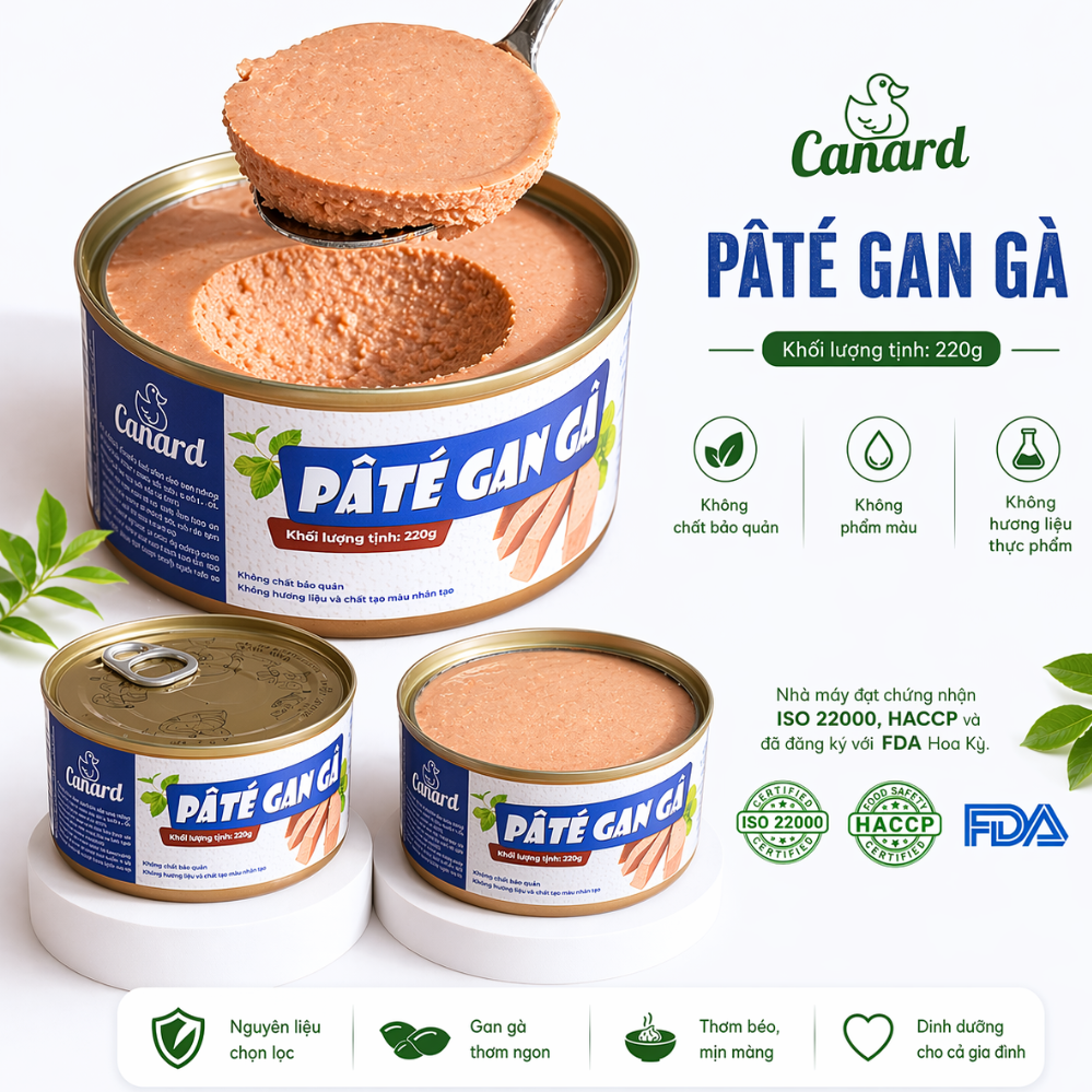Pâté Gan Gà của Canard - Vị ngọt thanh & mềm mịn