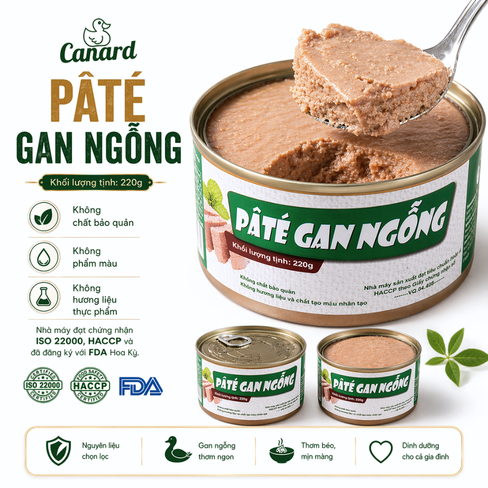 Pâté Gan Ngỗng của Canard - Tinh hoa ẩm thực Pháp - Vua của các loại Pate