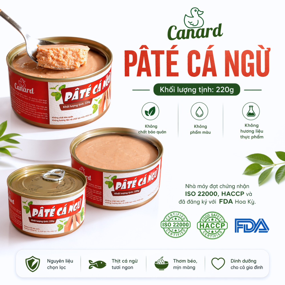 Pâté Cá Ngừ của Canard – Chế biến từ cá ngừ đại dương, món ngon cho người giữ dáng
