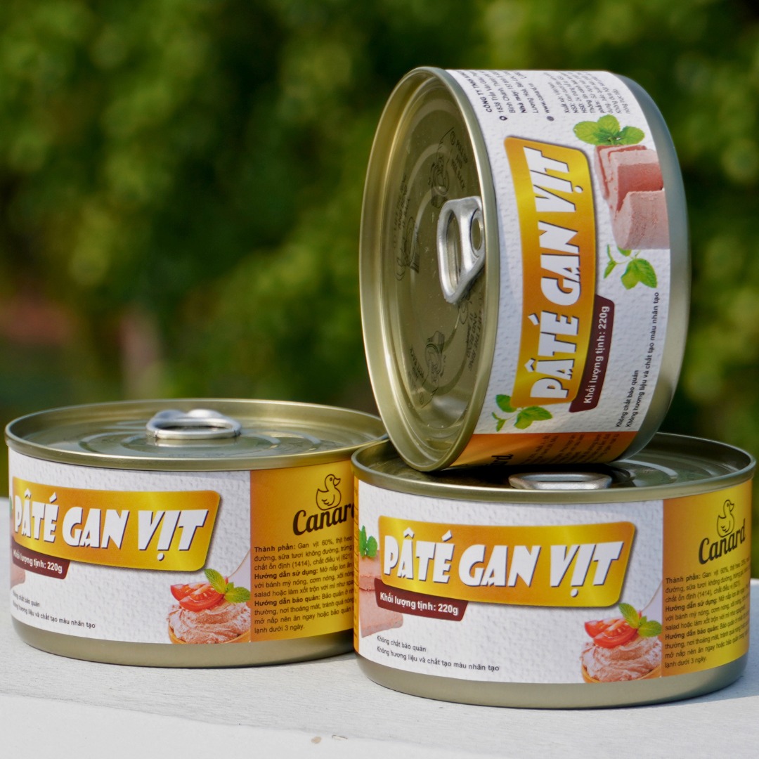 Combo 3 lon Pâté Gan Vịt Canard 220g – Hương vị đậm đà chuẩn Pháp
