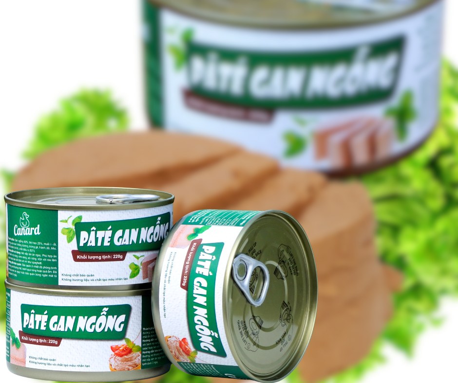 Combo 3 lon Pâté Gan Ngỗng Canard 220g – Cao cấp, chuẩn vị Pháp